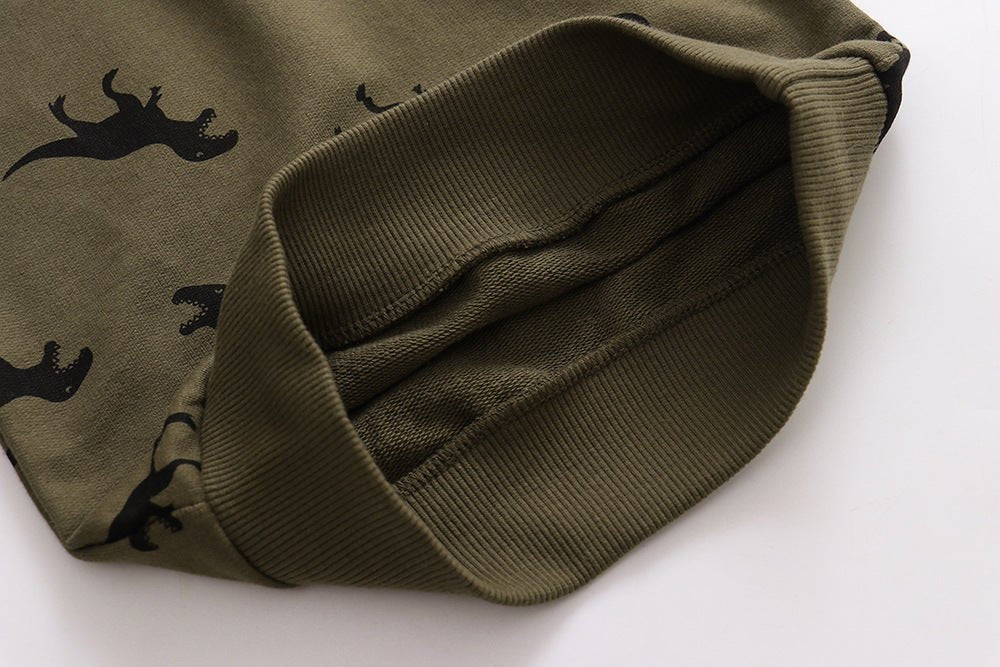 Children's Autumn Clothing Long Sleeve Boy Cartoon Cotton Crew Neck Sweater - Eshtree