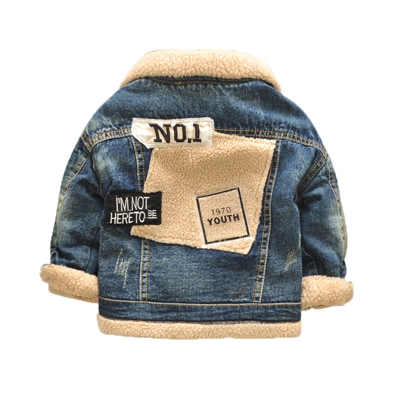 Children's Baby Thickened 4 Korean Style Fur Collar Jacket Top - Eshtree