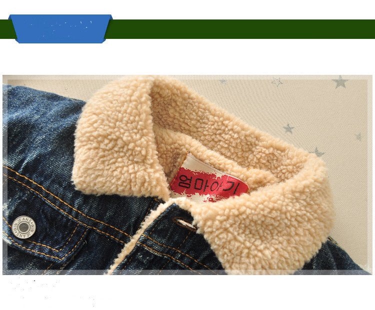 Children's Baby Thickened 4 Korean Style Fur Collar Jacket Top - Eshtree