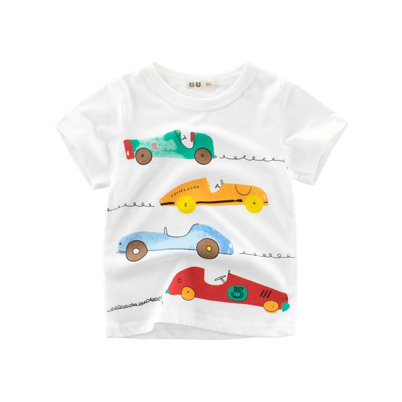 Children's cartoon car T-shirt - Eshtree