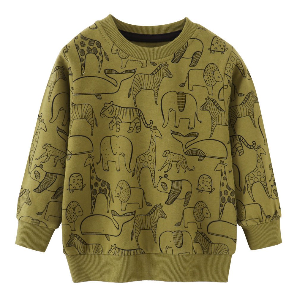 Children's Cartoon Long Sleeve Sweater Top - Eshtree