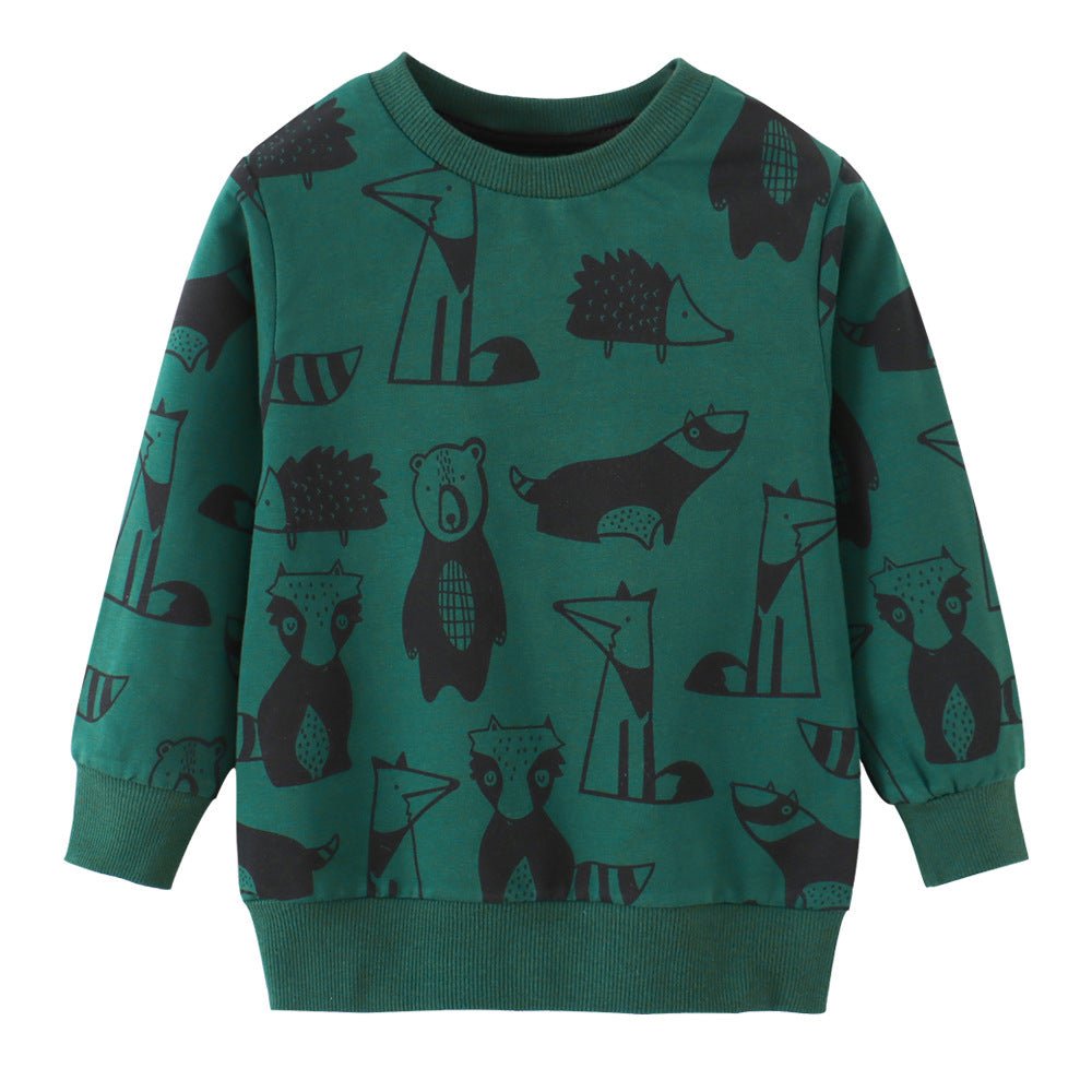 Children's Cartoon Long Sleeve Sweater Top - Eshtree