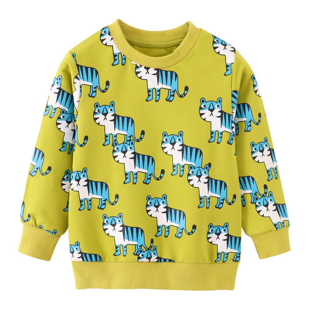 Children's Cartoon Long Sleeve Sweater Top - Eshtree