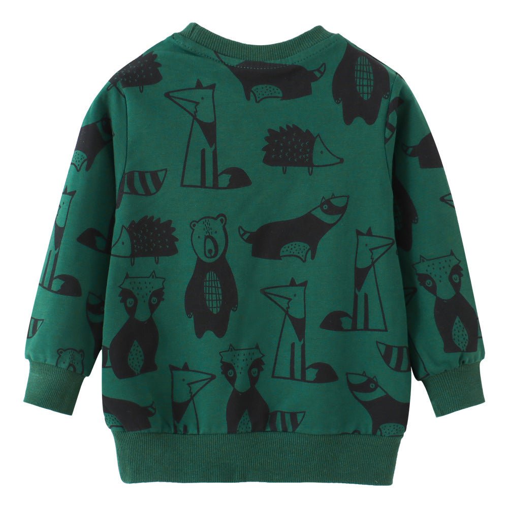 Children's Cartoon Long Sleeve Sweater Top - Eshtree