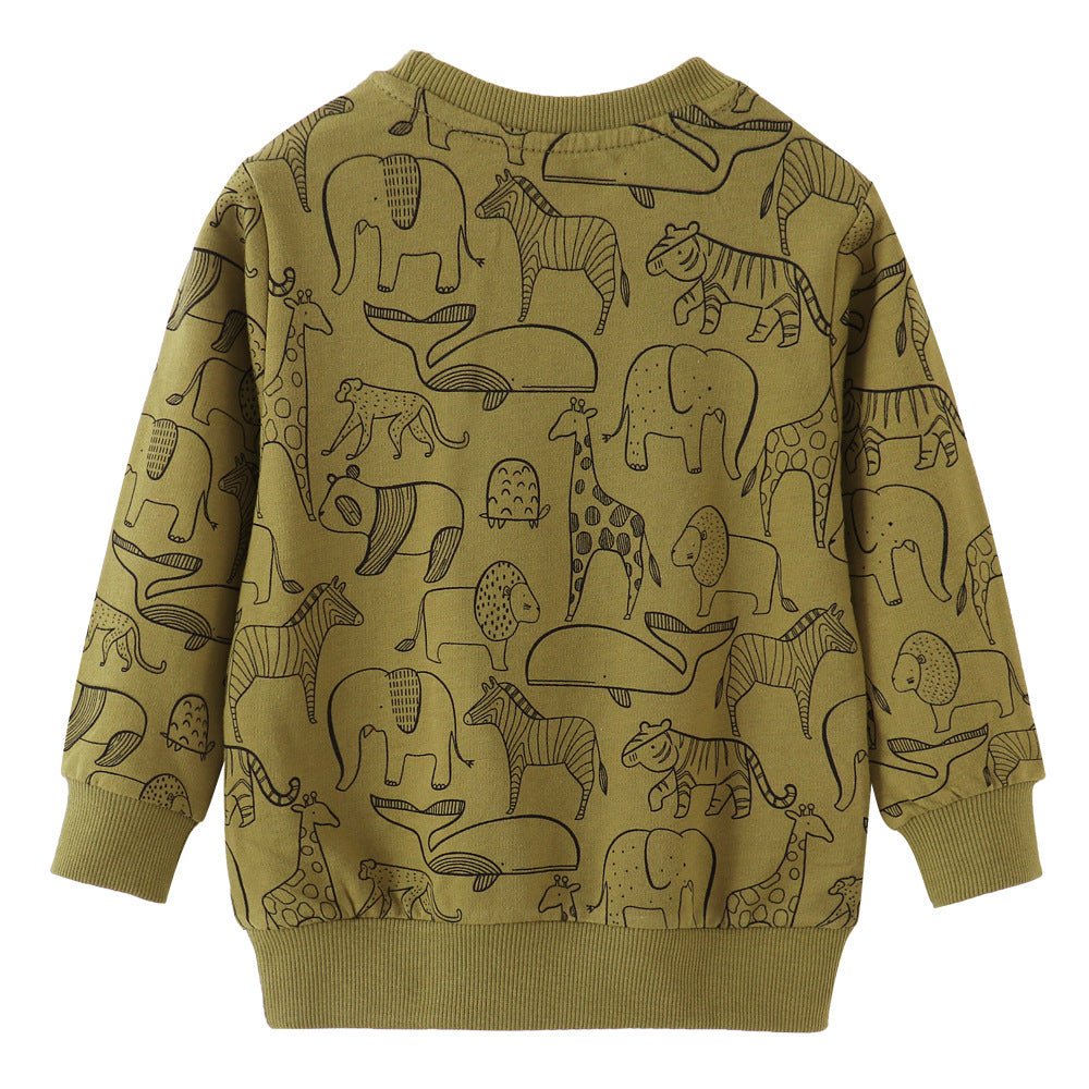 Children's Cartoon Long Sleeve Sweater Top - Eshtree