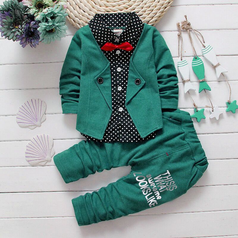 Children's Children's Suit Bow tie Sweater Small Trousers - Eshtree