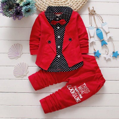 Children's Children's Suit Bow tie Sweater Small Trousers - Eshtree