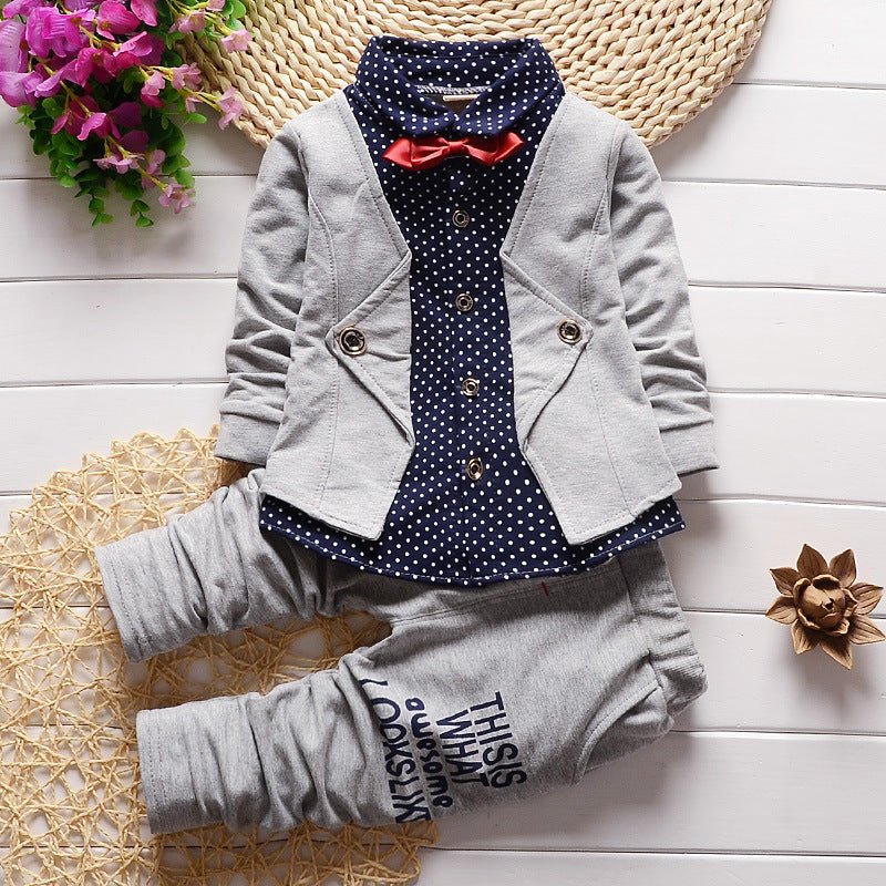 Children's Children's Suit Bow tie Sweater Small Trousers - Eshtree