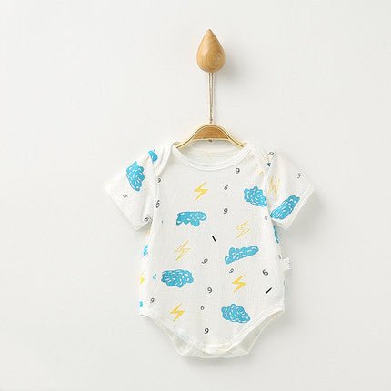 Children's Clothes Short Sleeve Khaki Triangle Climbing One Piece - Eshtree