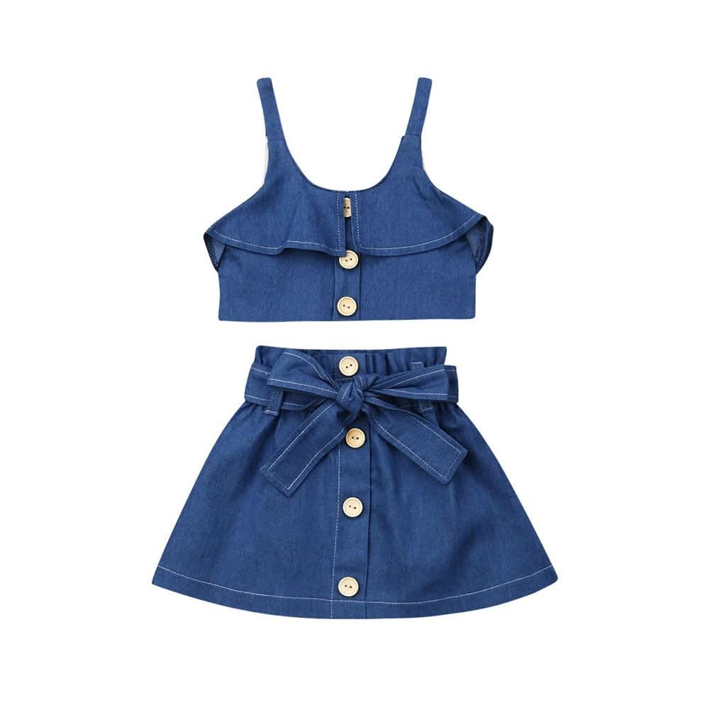 Children's clothing girls suspender skirt - Eshtree