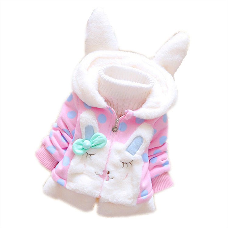 Children's clothing winter girl cotton coat children's jacket hooded jacket - Eshtree