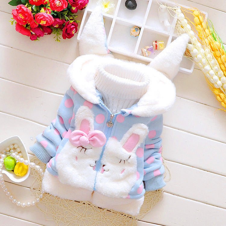 Children's clothing winter girl cotton coat children's jacket hooded jacket - Eshtree