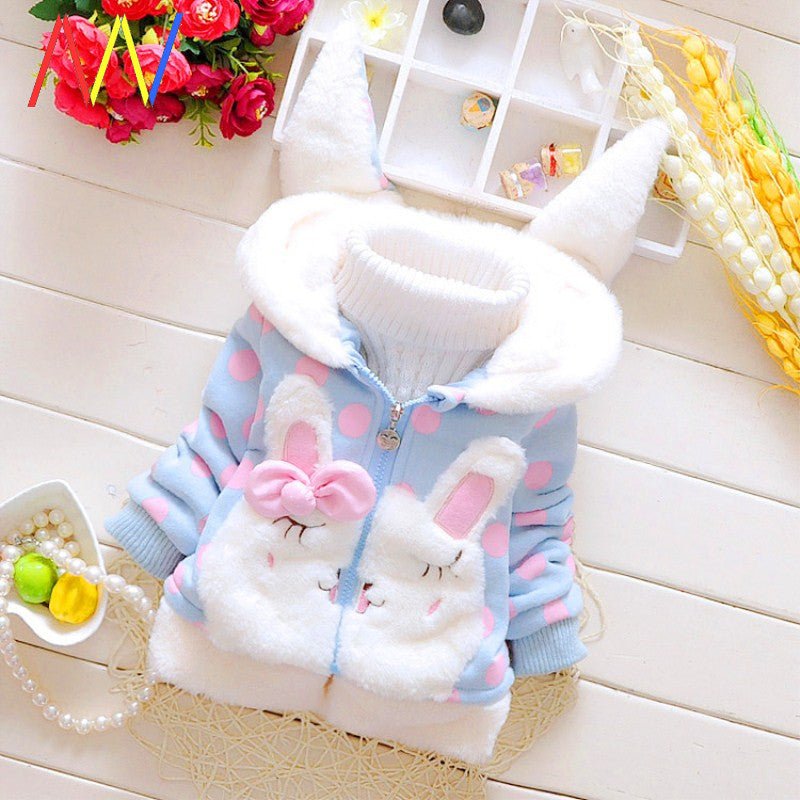 Children's clothing winter girl cotton coat children's jacket hooded jacket - Eshtree