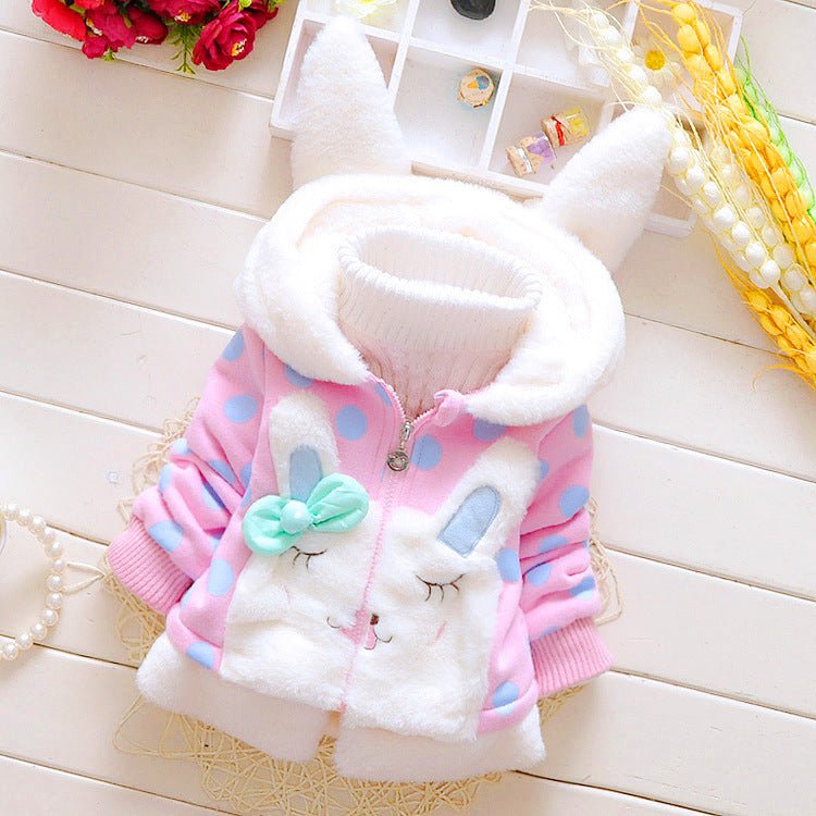 Children's clothing winter girl cotton coat children's jacket hooded jacket - Eshtree