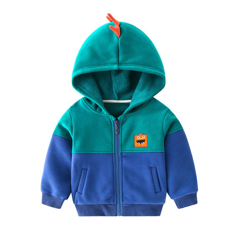Children's Hooded Jacket And Fleece Boy Sweater - Eshtree