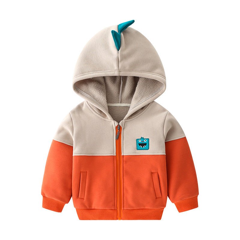 Children's Hooded Jacket And Fleece Boy Sweater - Eshtree
