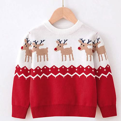 Children's Sweaters Christmas Long Sleeves - Eshtree