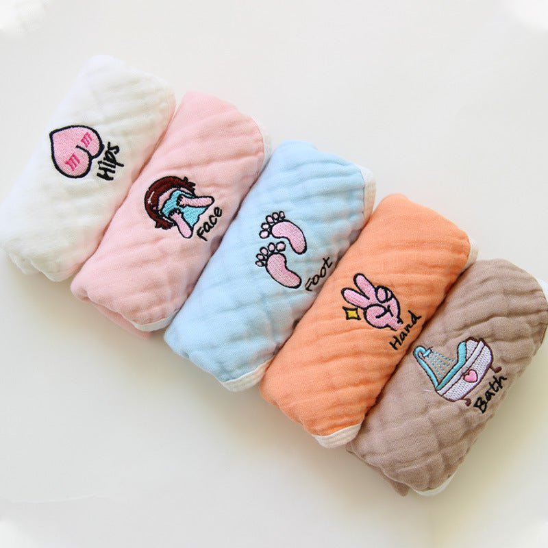 Children's Towel Embroidery Baby Saliva Towel - Eshtree