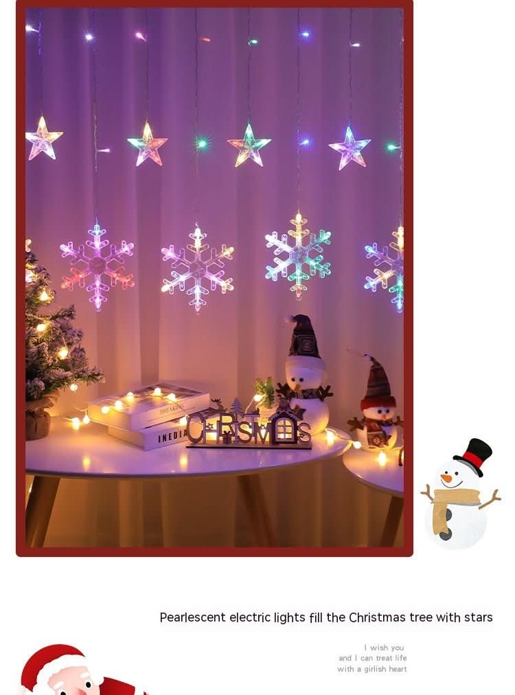 Christmas Combination Curtain Lamp Room Bedroom Lighting Chain - Eshtree