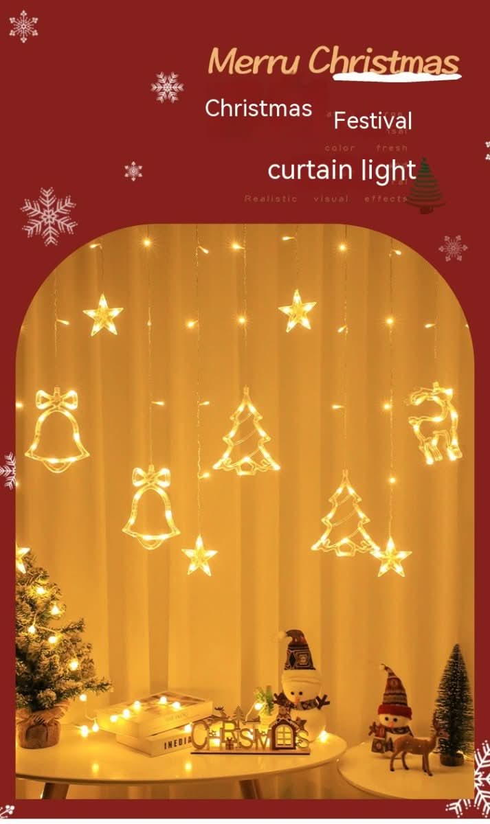Christmas Combination Curtain Lamp Room Bedroom Lighting Chain - Eshtree