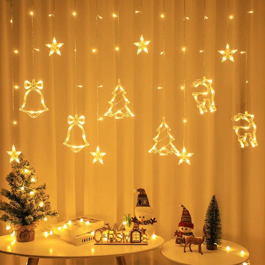 Christmas Combination Curtain Lamp Room Bedroom Lighting Chain - Eshtree