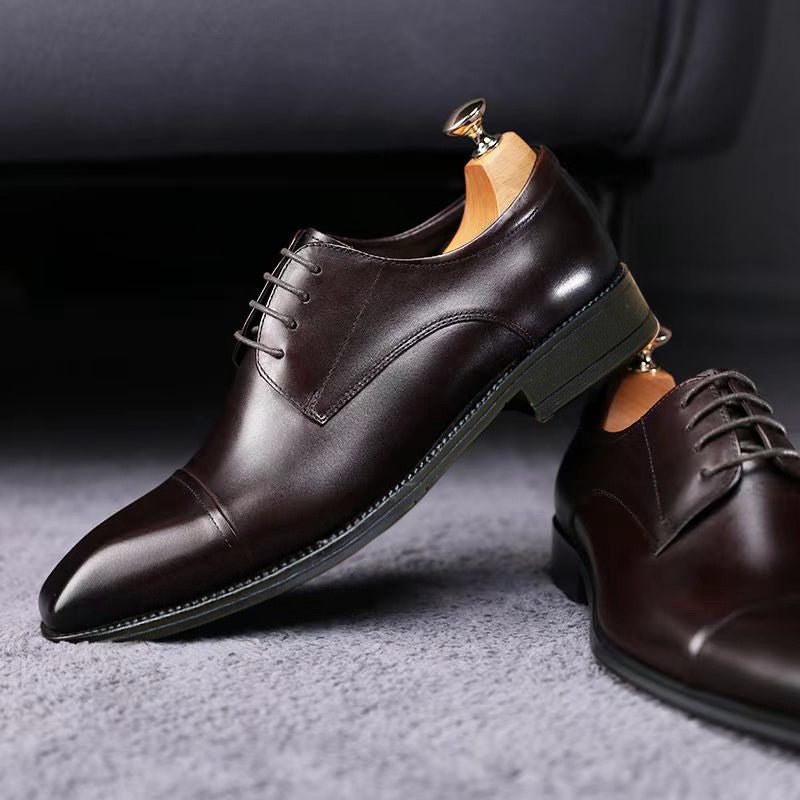 Classic Casual 3D Squaretoe Leather Shoes For Me - Eshtree