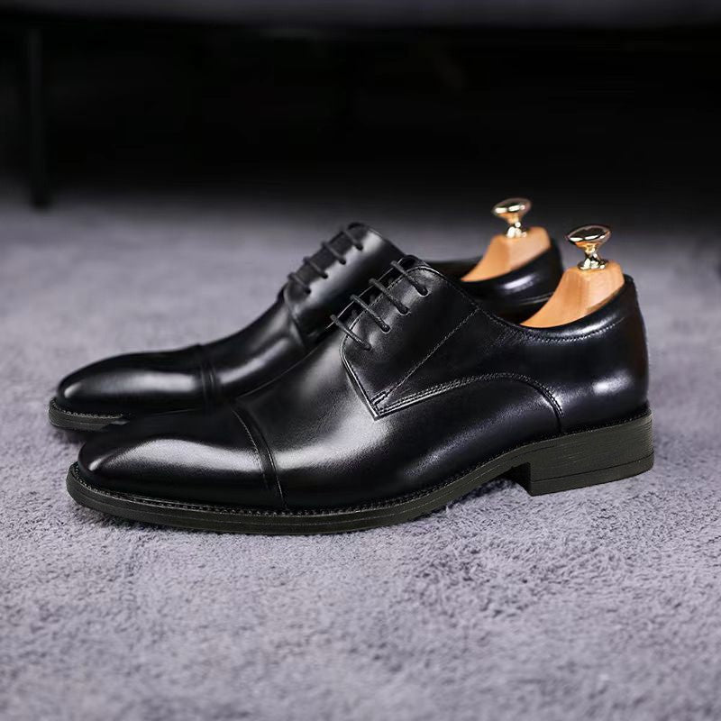 Classic Casual 3D Squaretoe Leather Shoes For Me - Eshtree