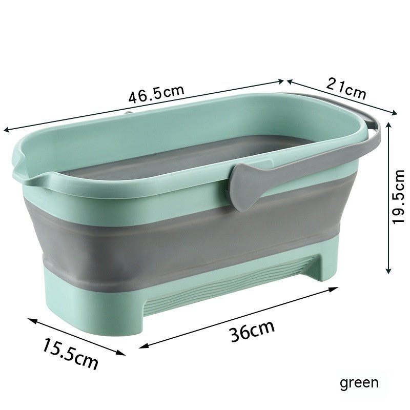 Collapsible Bucket Plastic Mop Water Storage Household Disposable - Eshtree