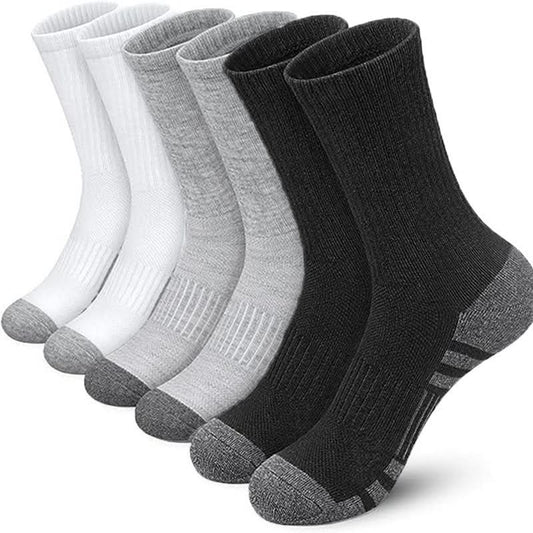 Color Matching Athletic Socks Plus Size Basketball Mid Tube Cotton Breathable - Eshtree