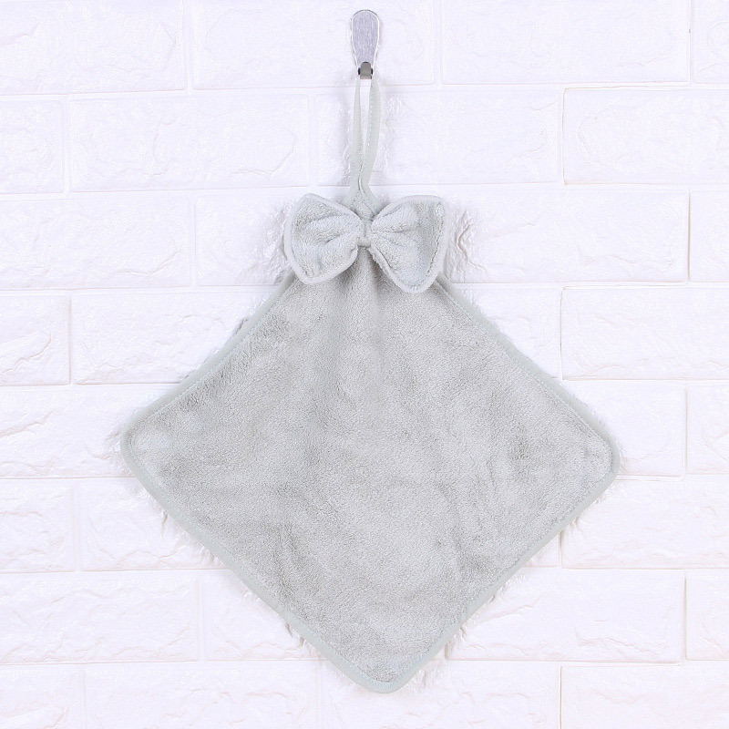 Coral velvet bow absorbent towel - Eshtree