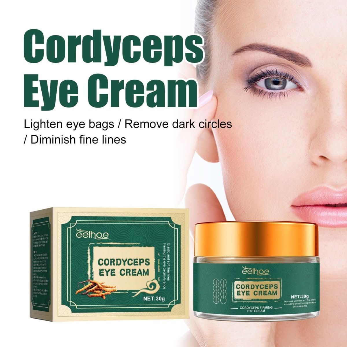 Cordyceps Eye Cream Fade Bags And Dark Circle Fine Lines - Eshtree