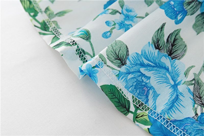 Cotton Baby Ruffled Floral Print Dress - Eshtree