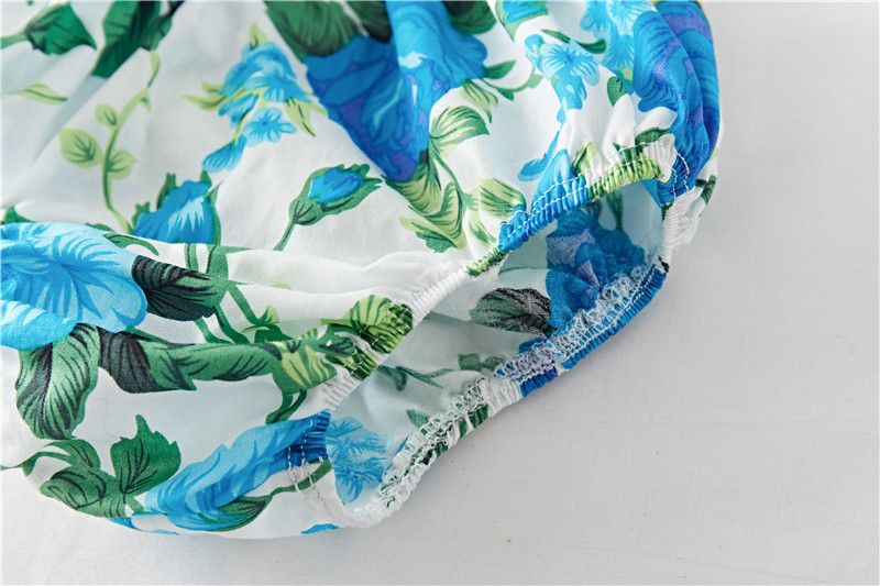 Cotton Baby Ruffled Floral Print Dress - Eshtree