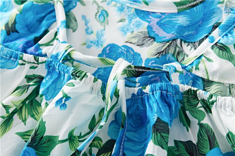 Cotton Baby Ruffled Floral Print Dress - Eshtree