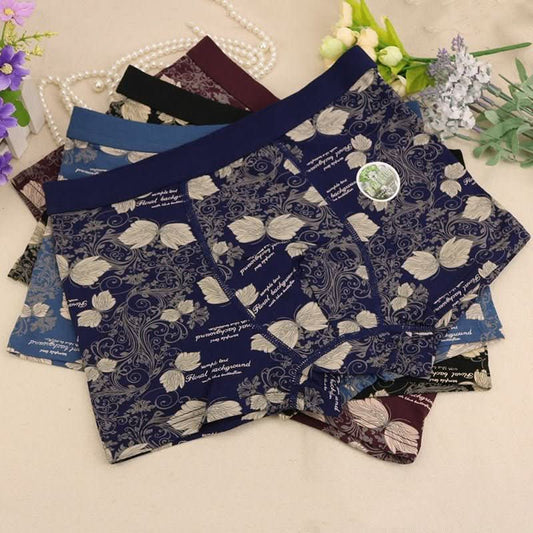 Cotton butterfly print boxer briefs - Eshtree