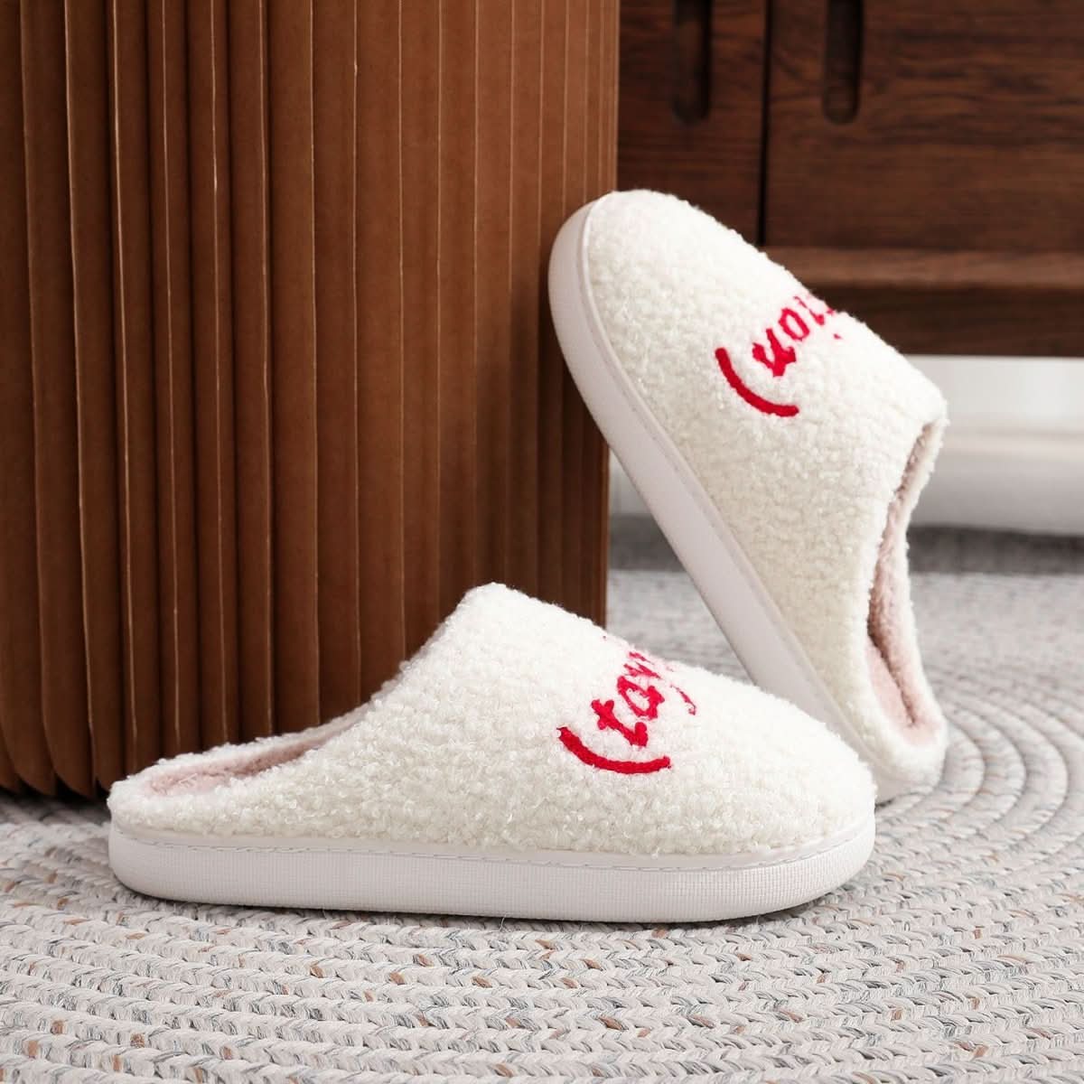 Cotton Slippers Spring Cotton Thick Plush Home Slippers - Eshtree