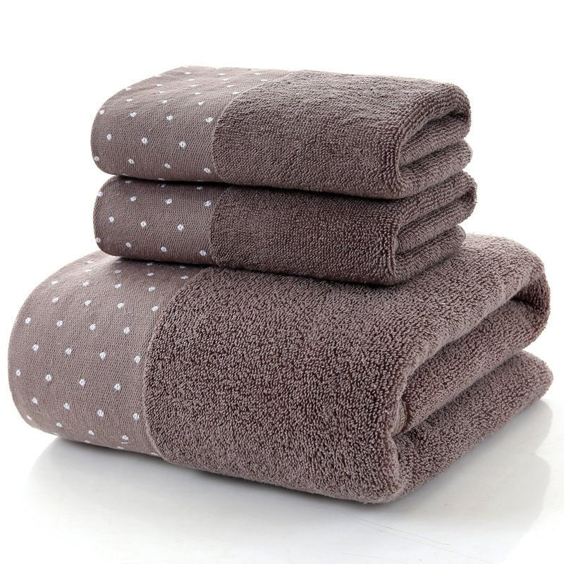 Cotton Three - piece Towel Veneer Cloth Thickened Hotel Bath Towel Embroidery - Eshtree