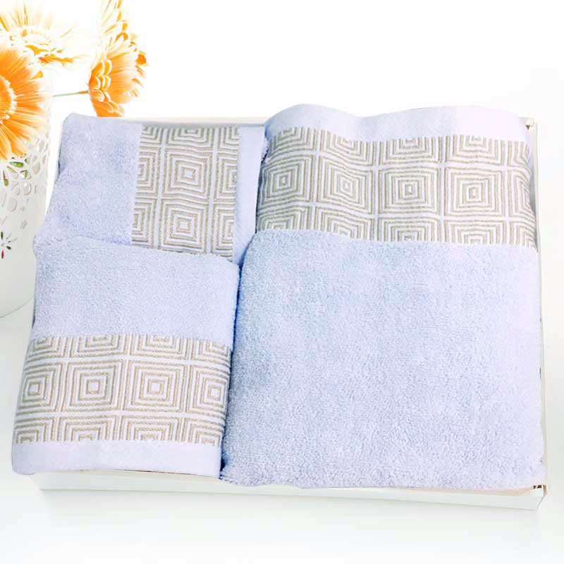 Cotton Three - piece Towel Veneer Cloth Thickened Hotel Bath Towel Embroidery - Eshtree