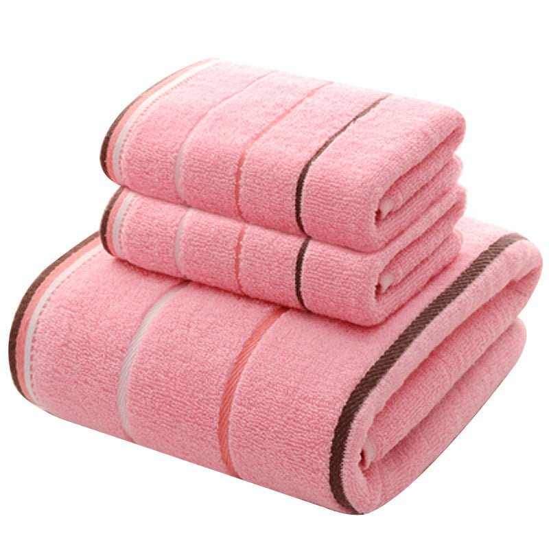 Cotton Three - piece Towel Veneer Cloth Thickened Hotel Bath Towel Embroidery - Eshtree