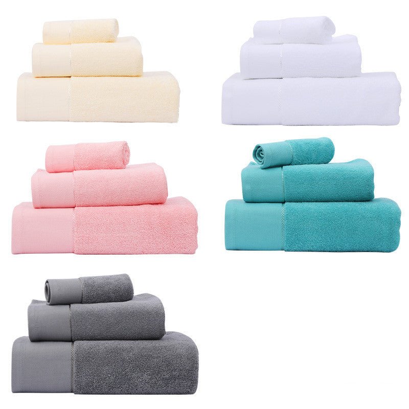 Cotton Towel Bath Towel Three Piece Water Absorbing Gift Towel Bath Towel Set - Eshtree