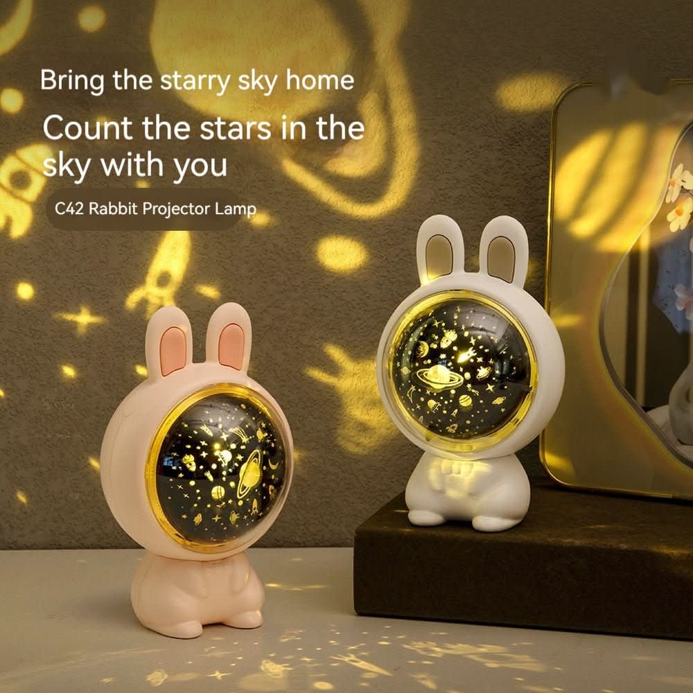 Creative Rabbit Star Light Projector Lamp Children Home Decor - Eshtree