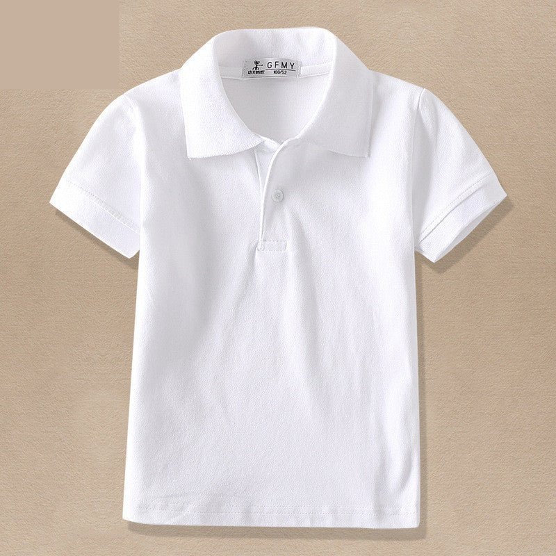 CUHK Childrens White Lapel T Shirt - Eshtree
