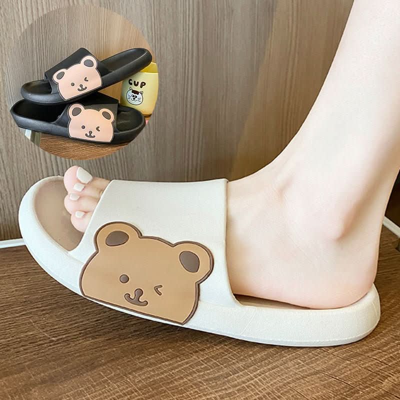 Cute Bear Slippers Summer Beach Shoes Bathroom Slippers - Eshtree