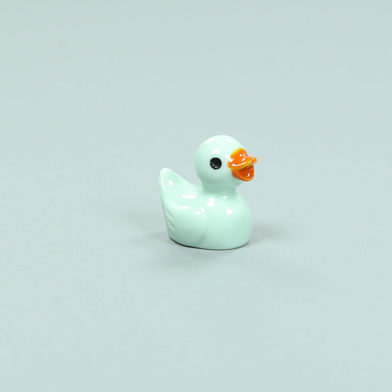 Resin Shrink Mini Little Duck Pendant
