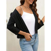New Solid Color Cardigan Casual Long-sleeved Sweater For Women