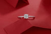 The Bond - Set With Top-quality Moissanite S925 Silver And Platinum-plated Diamond Wedding Ring Can Be Inspected With A Diamond Pen