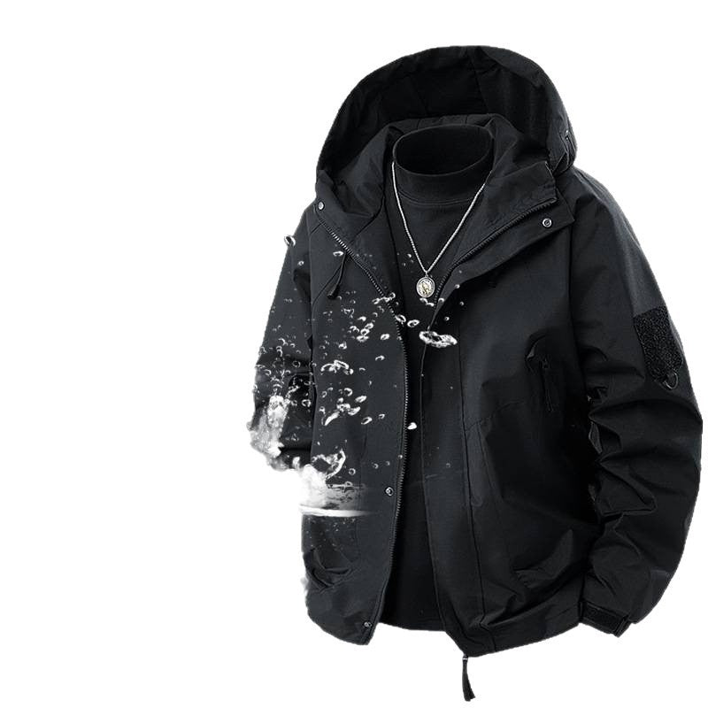 Loose Cargo Waterproof Jacket Coat Hooded
