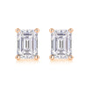 Sinking - A Fashionable And Trendy Accessory Set With Top-quality Moissanite S925 Silver And Platinum-plated Stud Earrings. The Gold Rose Gold Color Can Be Detected By A Diamond Pen