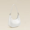 Chinese Style White One Shoulder Crossbody Moon Bag