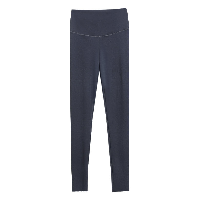 Back Waist Letter Shark Skin Leggings